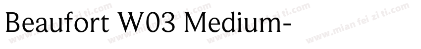 Beaufort W03 Medium字体转换